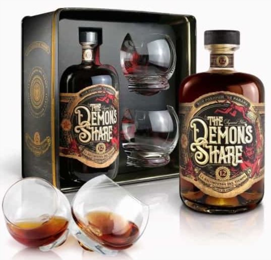 Image sur The Demon's Share 12 Years + 2 Verres 41° 0.7L